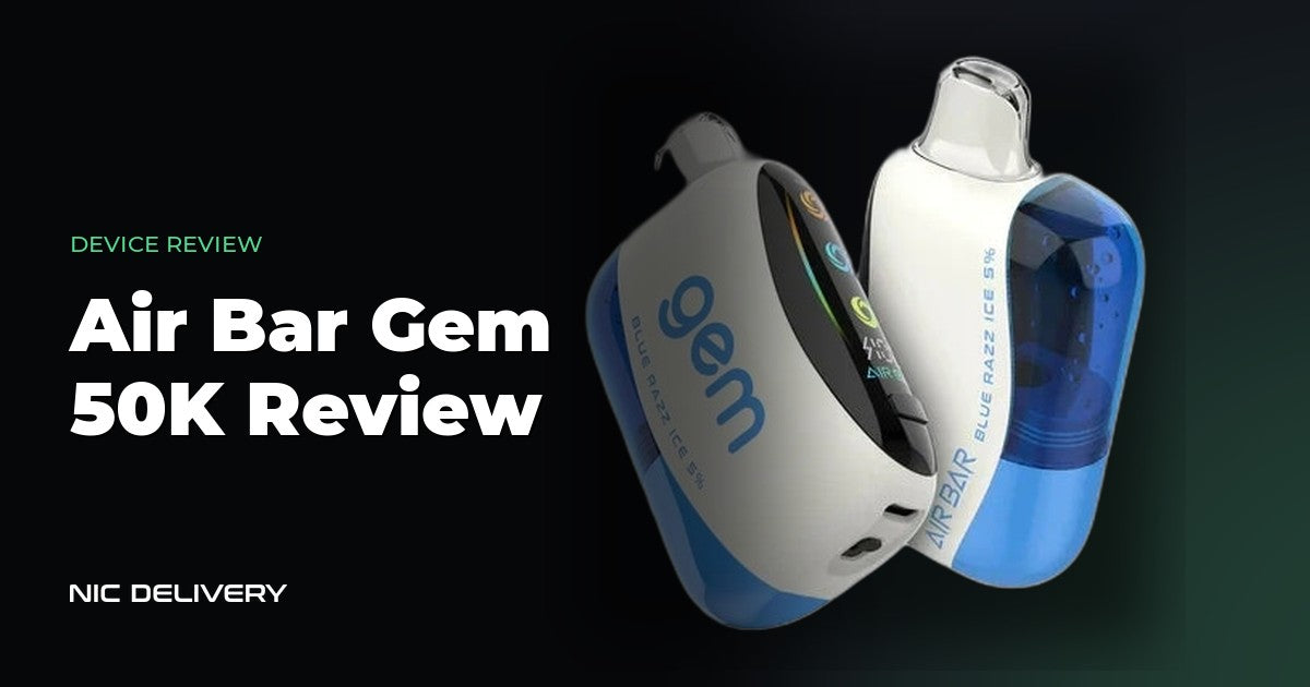 Air Bar Gem 50K Review at NicDelivery