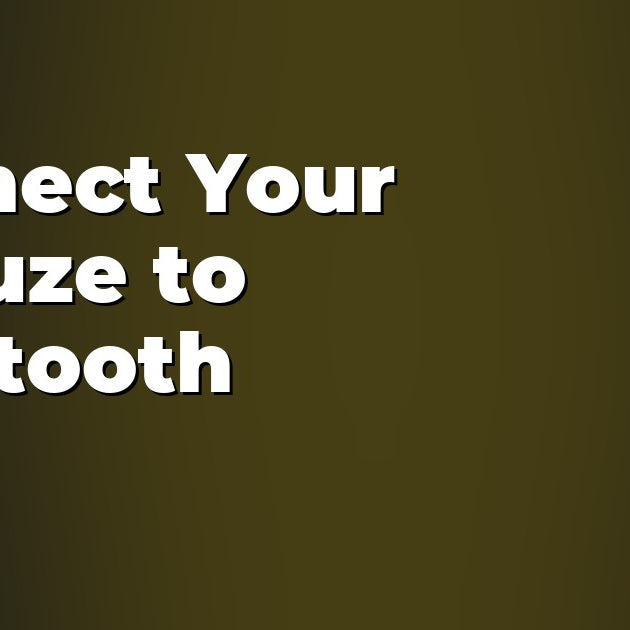 Connect Your AirFuze to Bluetooth at NicDelivery