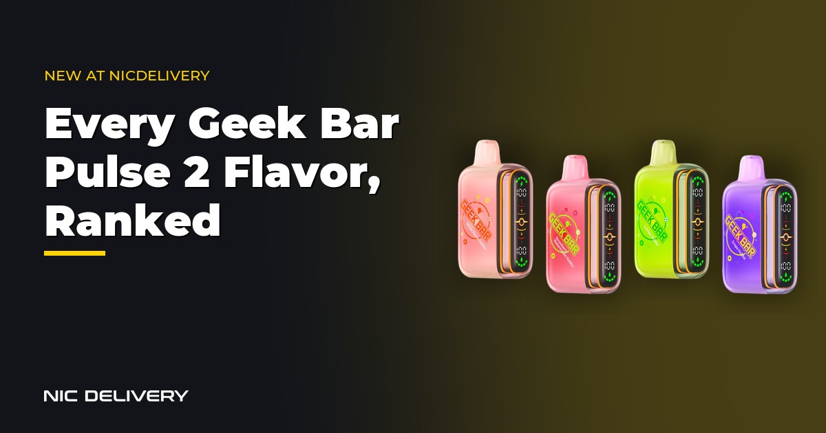Geek Bar Pulse 2 25K disposable vapes in Hubba Edition flavors
