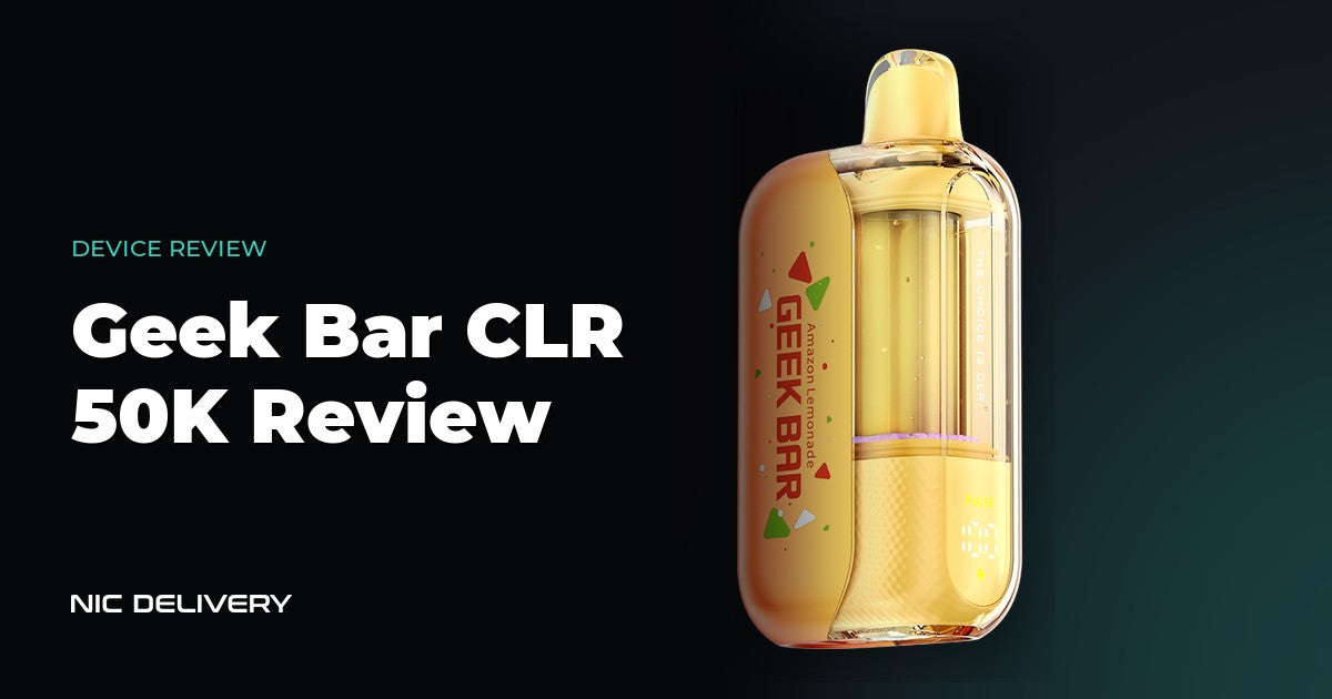 Geek Bar CLR 50K Review at NicDelivery