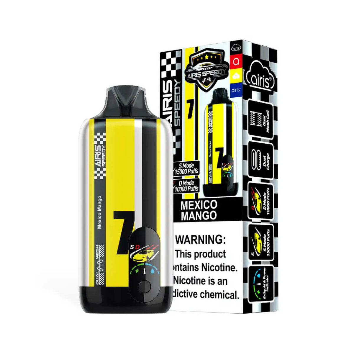 Airis Vape Price Mexico Mango Airis Speedy 15000 Disposable Vape   NicDelivery Airis Neo P8000 Disposable Vape