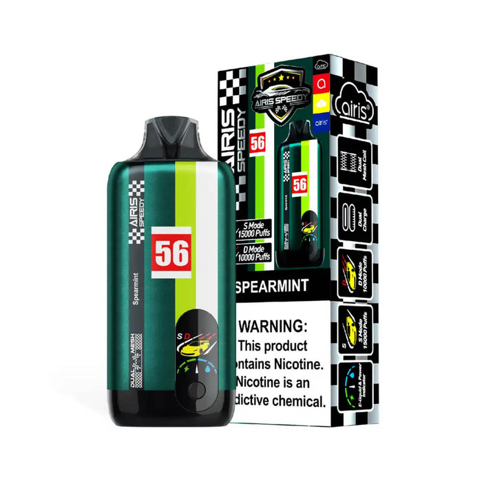 spearmint disposable vape Spearmint Airis Speedy 15000 Disposable Vape — NicDelivery