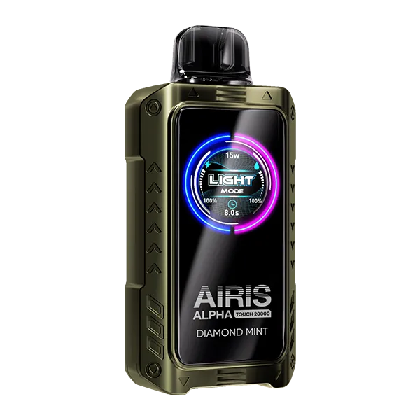 touchscreen vape mods Diamond Mint Airis Alpha Touch 20000 Disposable Vape — NicDelivery