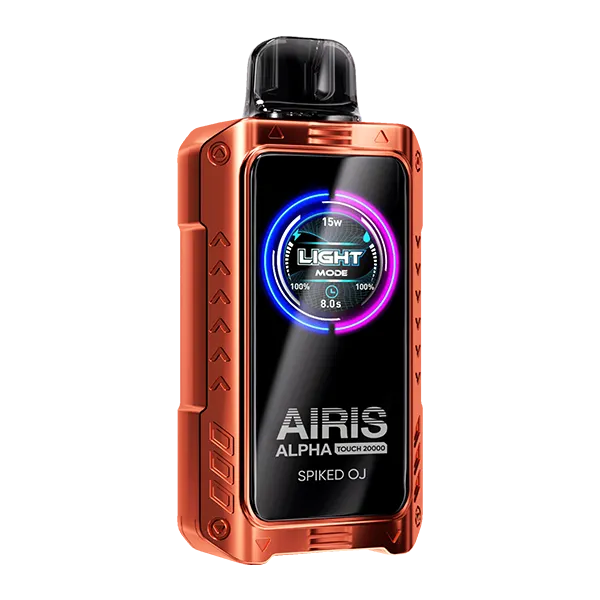 touchscreen disposable vape Spiked OJ Airis Alpha Touch 20000 Disposable Vape — NicDelivery