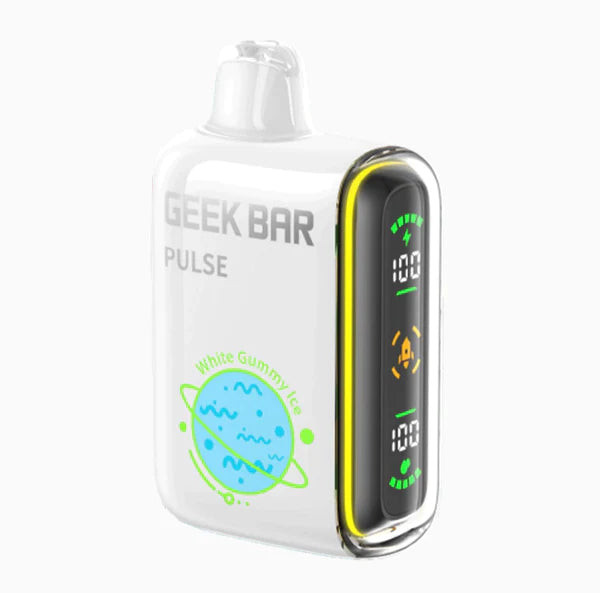 White Gummy Ice Geek Bar Pulse Disposable Vape NicDelivery White Gummy Ice Geek Bar Pulse Disposable Vape NicDelivery