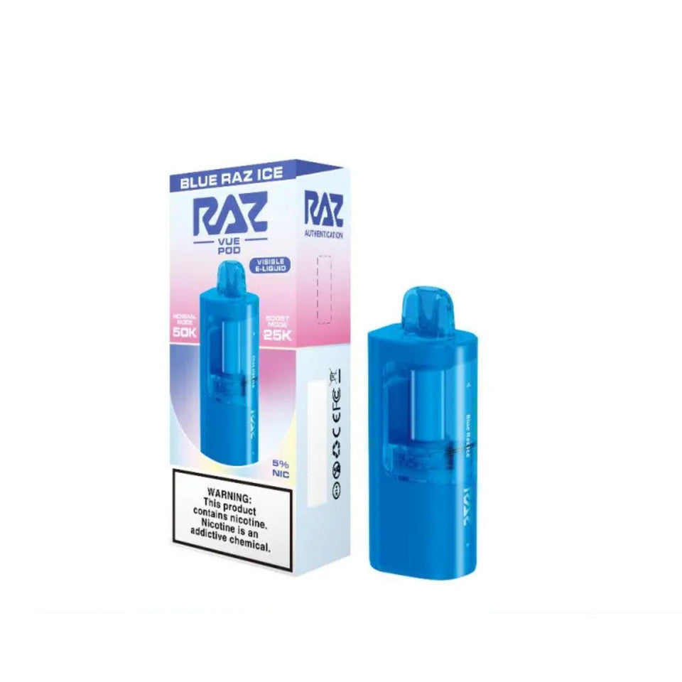 Blue Raz Ice RAZ VUE 50k (POD) Disposable Vape — NicDelivery