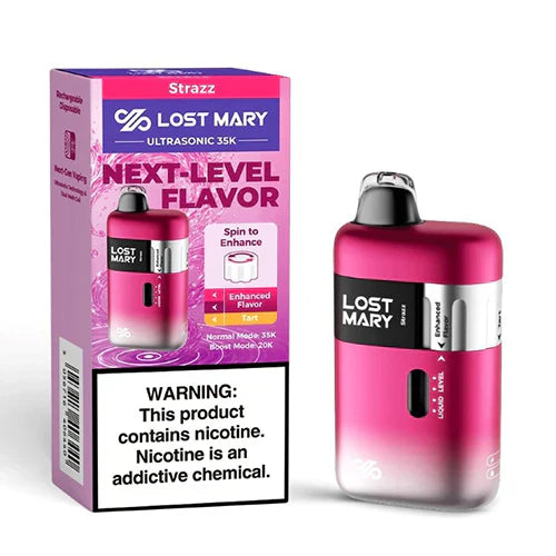 no flavor vape disposable Strazz Lost Mary Ultrasonic 35K Disposable Vape — NicDelivery