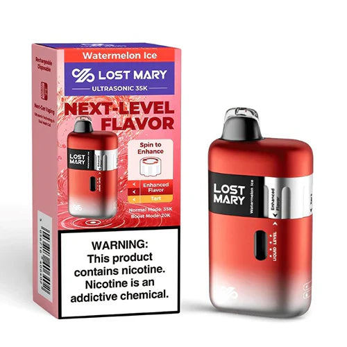 Watermelon Ice Lost Mary Ultrasonic 35K Disposable Vape NicDelivery Watermelon Ice Lost Mary Ultrasonic 35K Disposable Vape NicDelivery