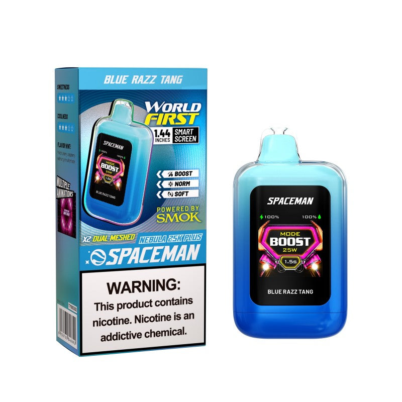 Blue Razz Tang Spaceman Nebula 25k Plus Disposable Vape — NicDelivery