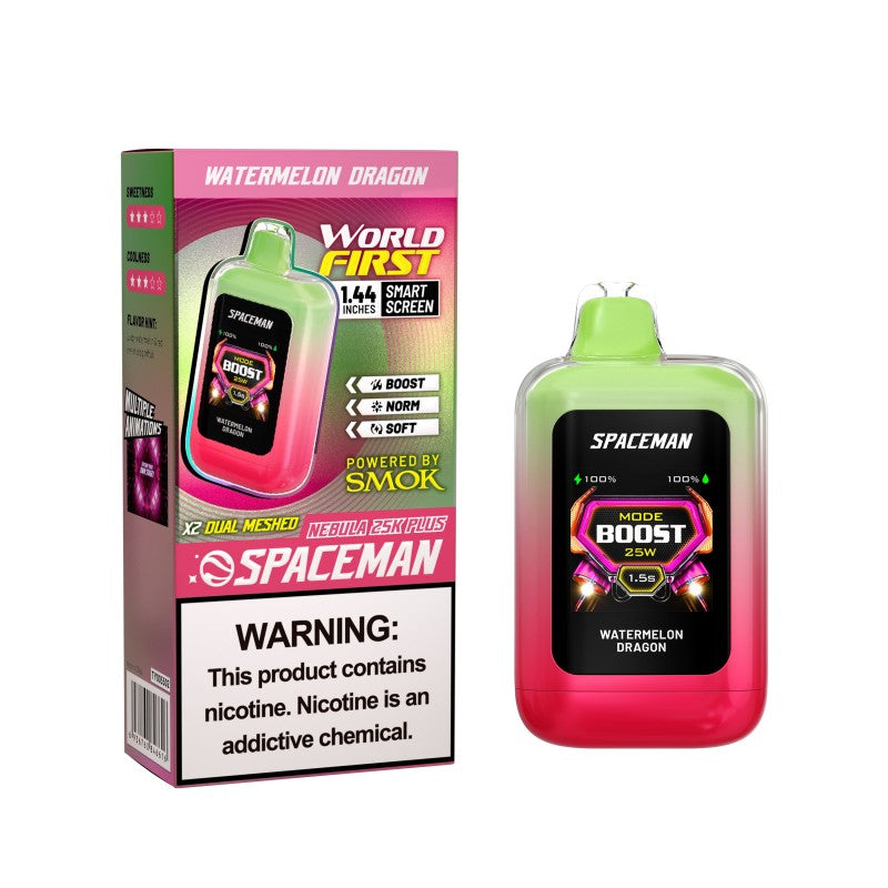 Watermelon Dragon Spaceman Nebula 25k Plus Disposable Vape  NicDelivery