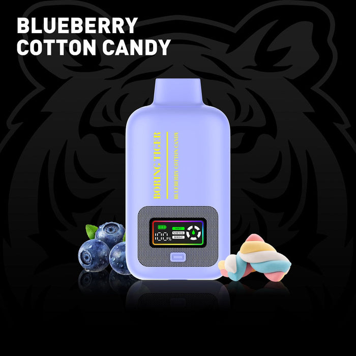 Blueberry Cotton Candy LuffBar Boring Tiger 25k Disposable Vape