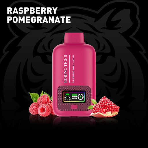 Raspberry Pomegranate LuffBar Boring Tiger 25k Disposable Vape