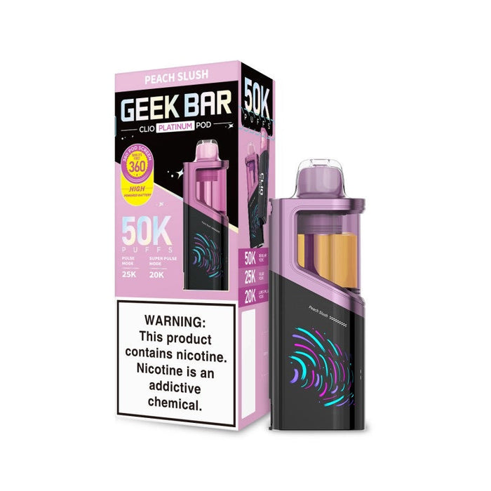 Peach Slush Geek Bar Clio Platinum 50k (POD)