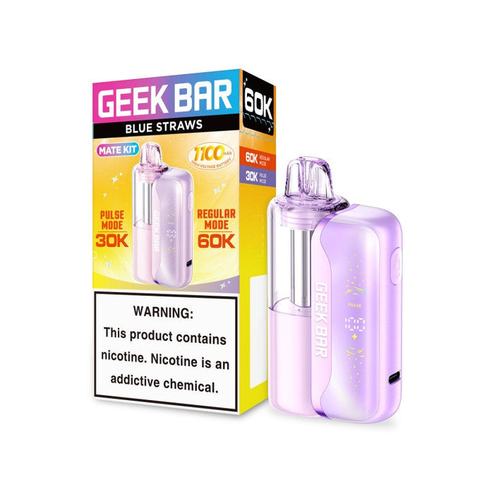 Blue Straws Geek Bar Mate 60k (KIT)
