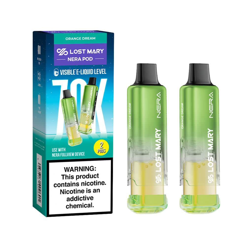 lost mary dream flavor Orange NERA Fullview 70k (POD) Disposable Vape — NicDelivery Flavors:Rainbow Bubblegum LS Cab & Chassis 4-Door Flum Mello Vapes