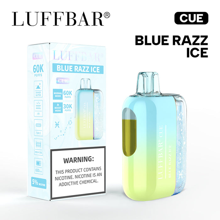 Blue Razz Ice Luff Bar Cue 60k