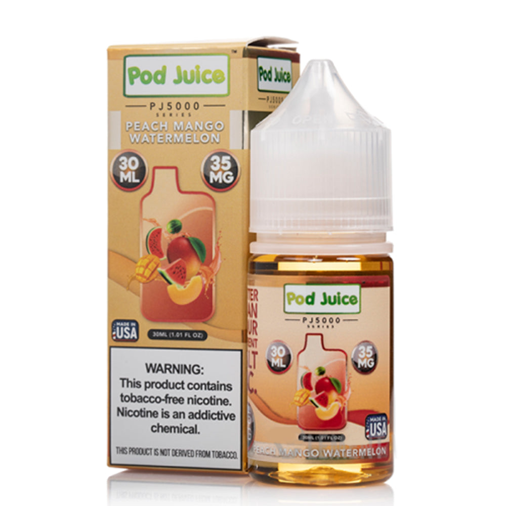 vape juice near me open now Peach Mango Watermelon By Pod Juice 55 (PJ 5000 Series) E-Liquids