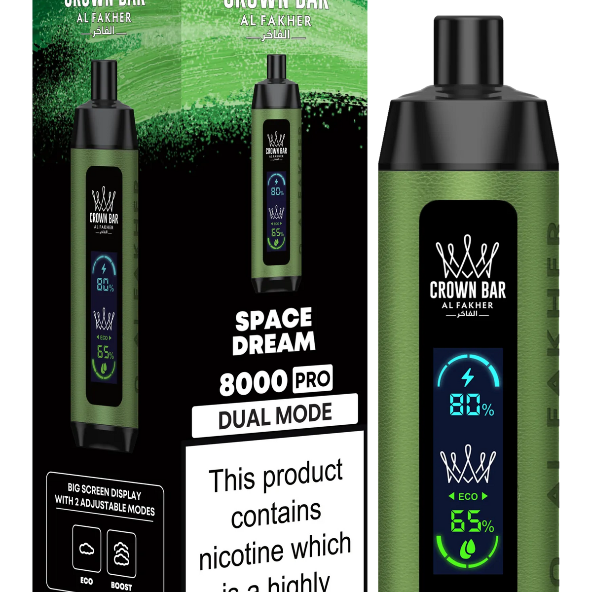 Space Dream Al Fakher Crown Bar PRO 8k Disposable Vape — NicDelivery