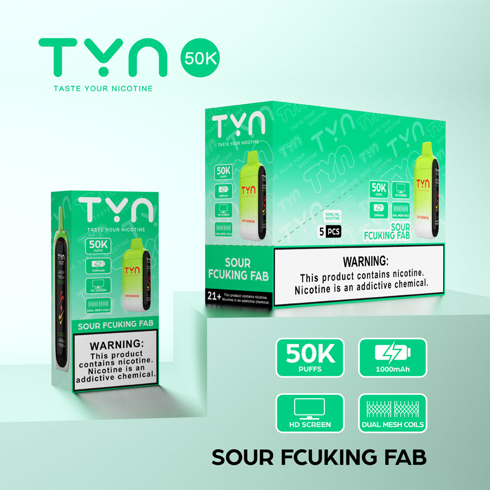 sour fcuking fab vape flavor TYN 50k Disposable — NicDelivery Flavor:(Freezy) Lychee Z-Lab-Pod Melonomenon | melon vape