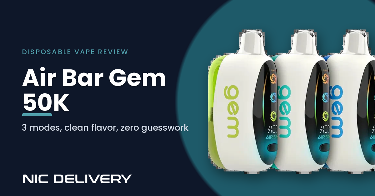 Air Bar Gem 50000 Puffs Disposable Vape Review 3 Modes Clean Flavor And Zero Guesswork 2